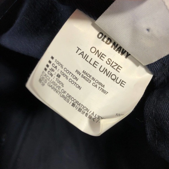 OLD NAVY HAT CAP USA FLAG AMERICAN PATRIOTIC NAVY BLUE SNAPBACK DISCOLORED OSFM - Picture 14 of 16